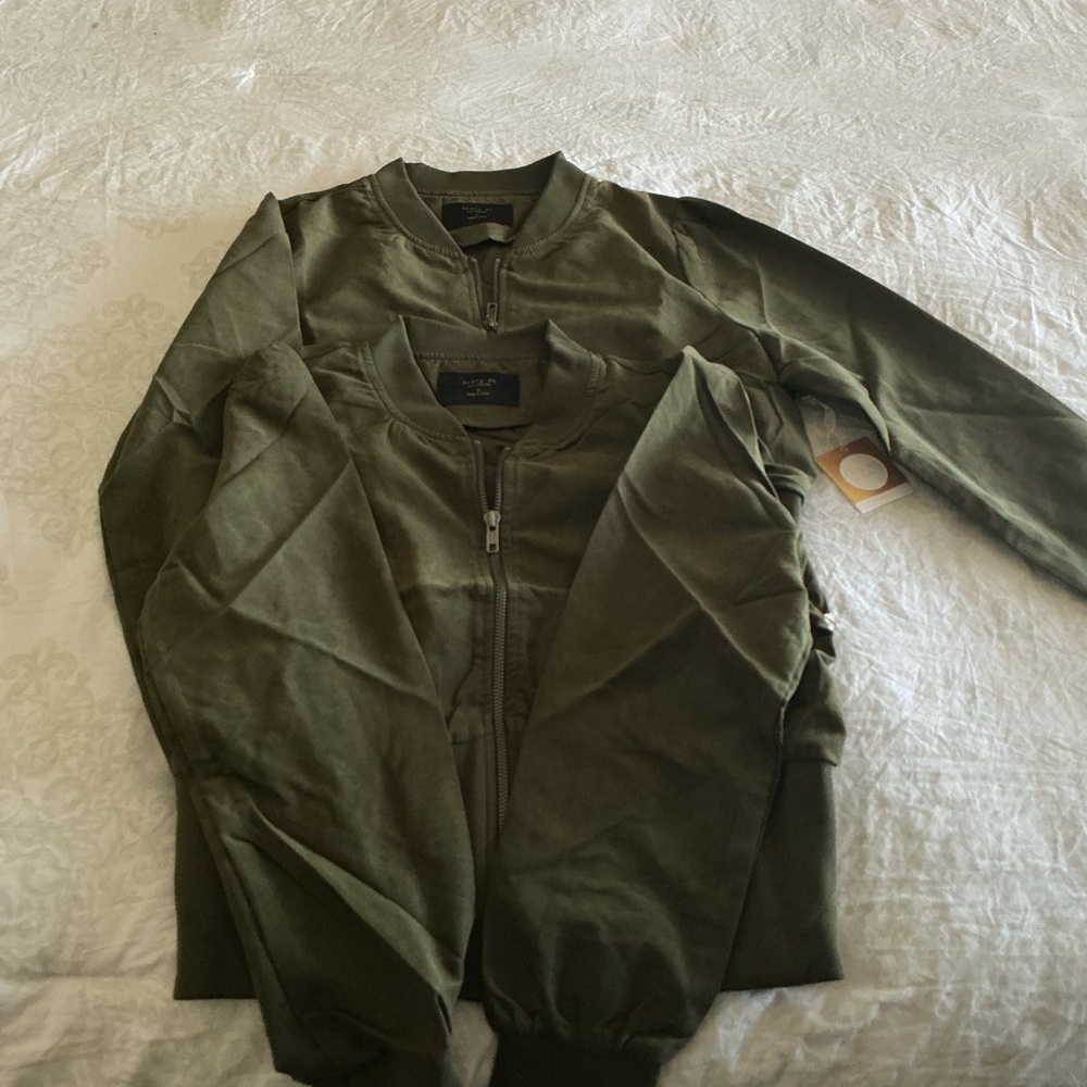 Olive Green Bomber Jacket - Women's Zip Front $20 each